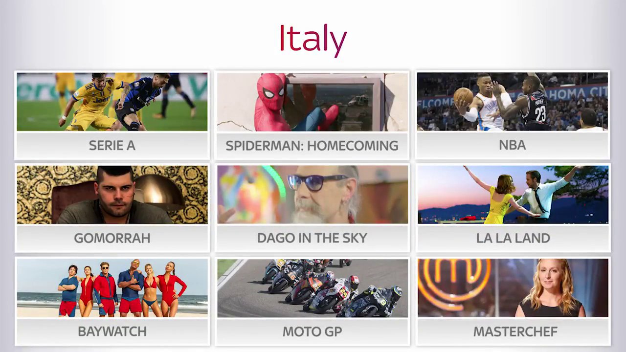 Clienti stabili per Sky Italia con ricavi ed Ebitda in crescita. Prima di Natale in arrivo Sky Q 4K