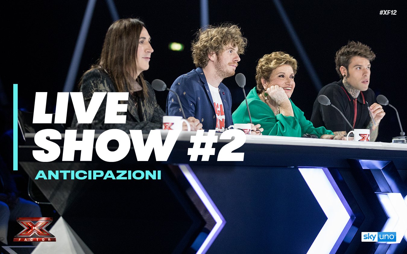 #XF12, secondo live show in diretta su Sky Uno con i successi del 2018