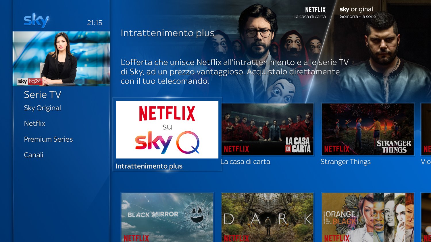 Sky e Netflix: dal 9 ottobre al via la partnership in Italia