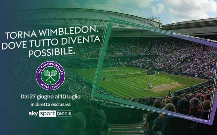 Wimbledon 2022 in diretta su Sky Sport Tennis (anche in 4K) e streaming NOW