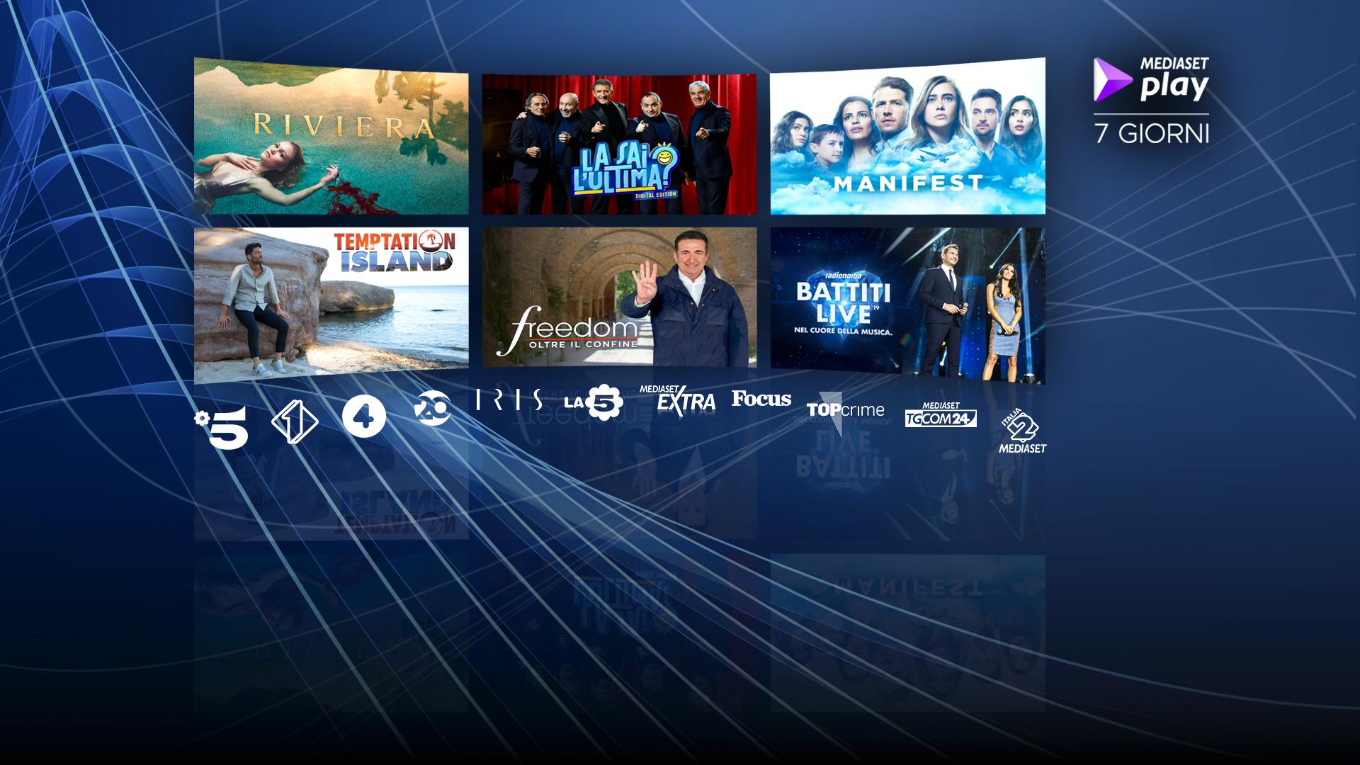 Contenuti Mediaset Play disponibili su Sky On Demand