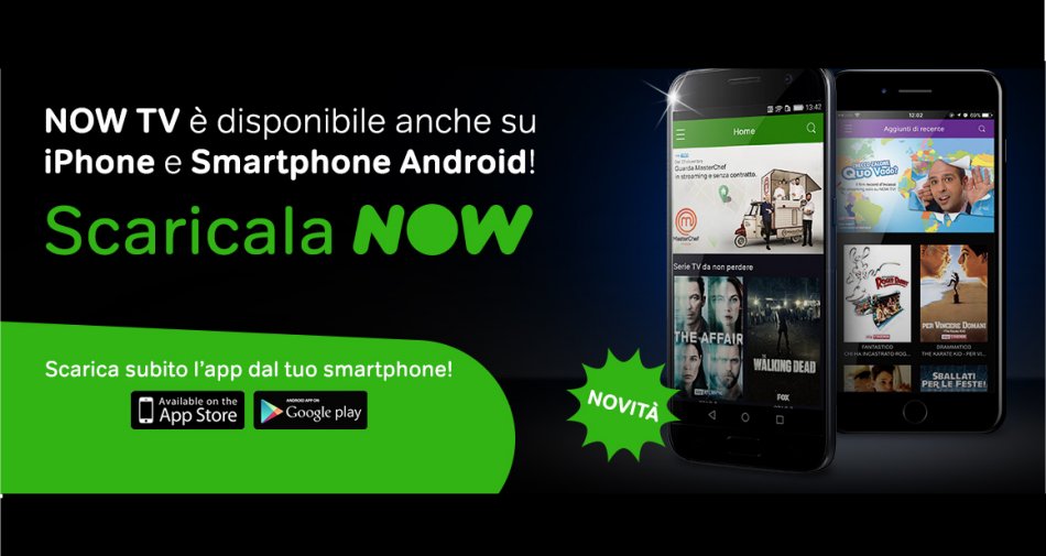 Arriva su Play Store la nuova app Now TV dedicata ai clienti con smartphone Android
