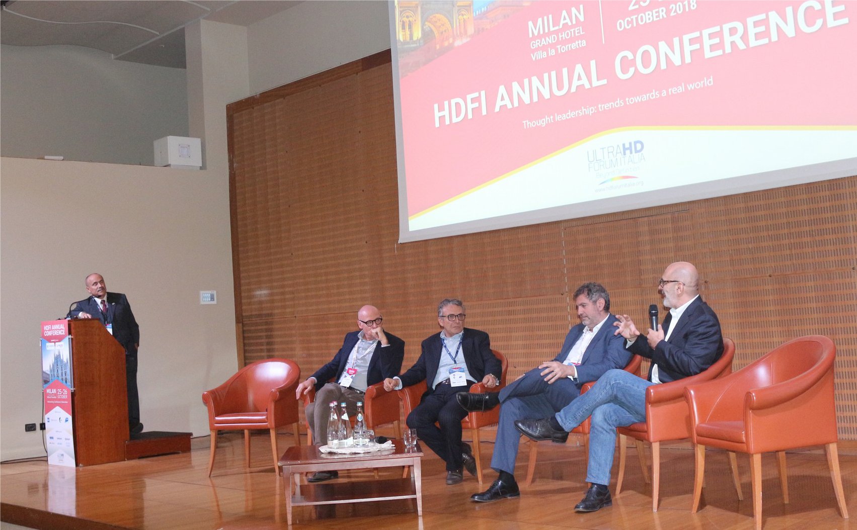Una foto ricordo della conferenza 2018 HD Forum Italia