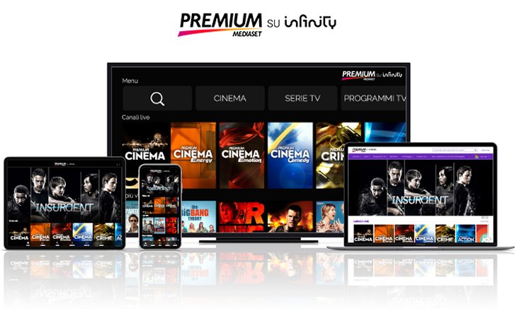 Canali Premium Mediaset visibili solo su Infinity e Sky (con satellite o DTT)