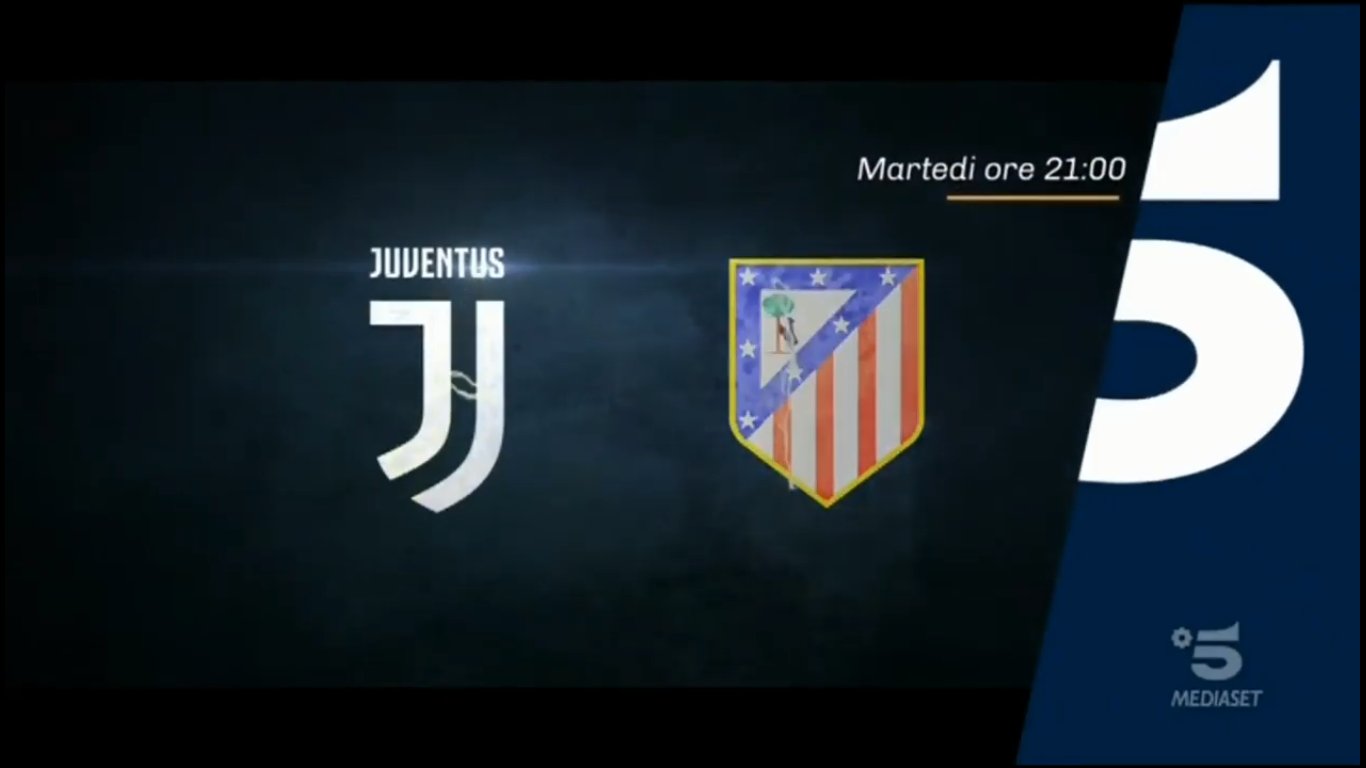 Champions, Juventus - Atletico Madrid stasera in chiaro su Canale 5
