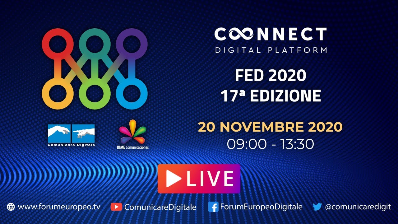 17 Forum Europeo Digitale Lucca 2020 #2 diretta streaming Digital-News.it