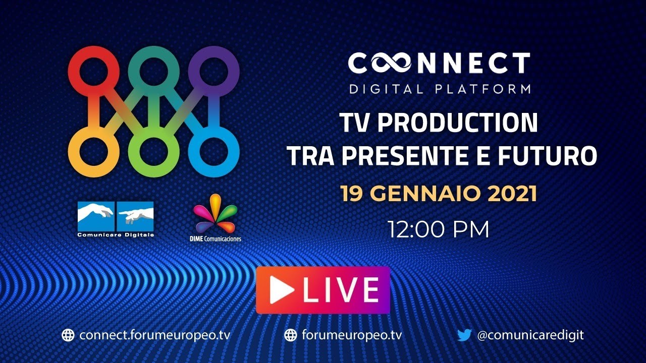LIVE | TV Production: tra Presente e Futuro Tech Talk. Diretta streaming Digital-News.it