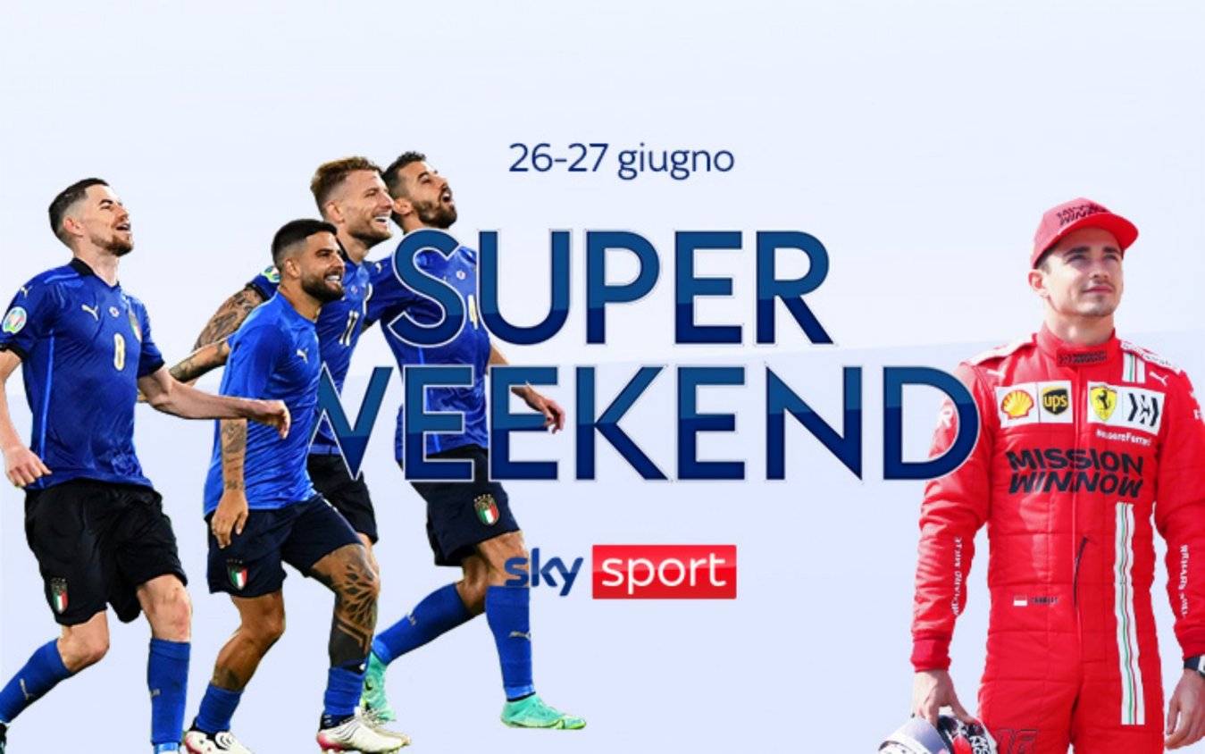 Sky Sport Super Weekend (26 e 27 Giugno) - Euro 2020, MotoGP Olanda, F1 Stiria, NBA