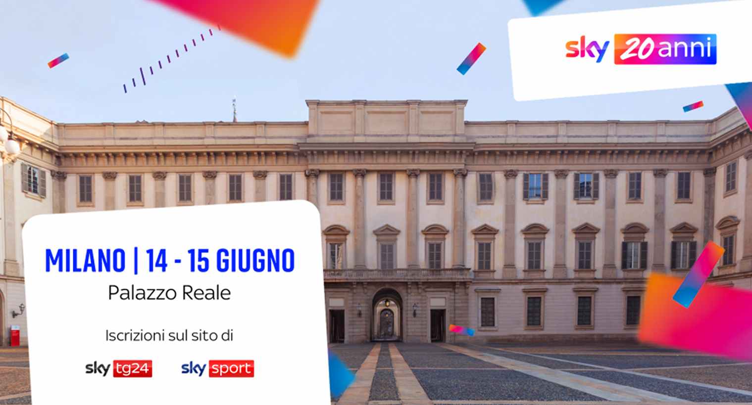 #Sky20Anni, ecco i primi ospiti che parteciperanno all’evento per i vent’anni di Sky in Italia