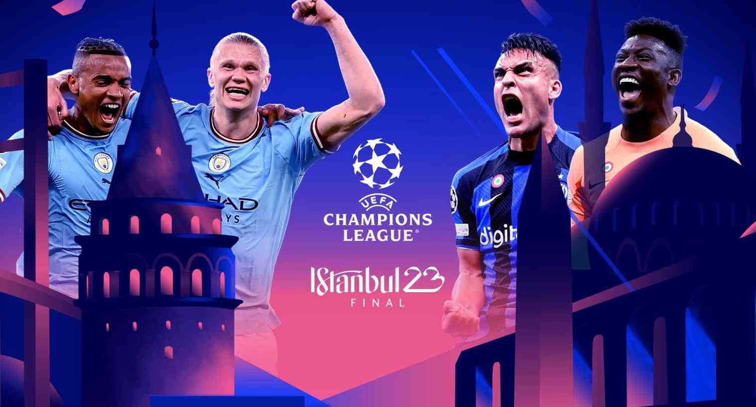 Uefa Champions League Finale 2023, Manchester City - INTER (diretta tv Sky Sport, Canale 5)