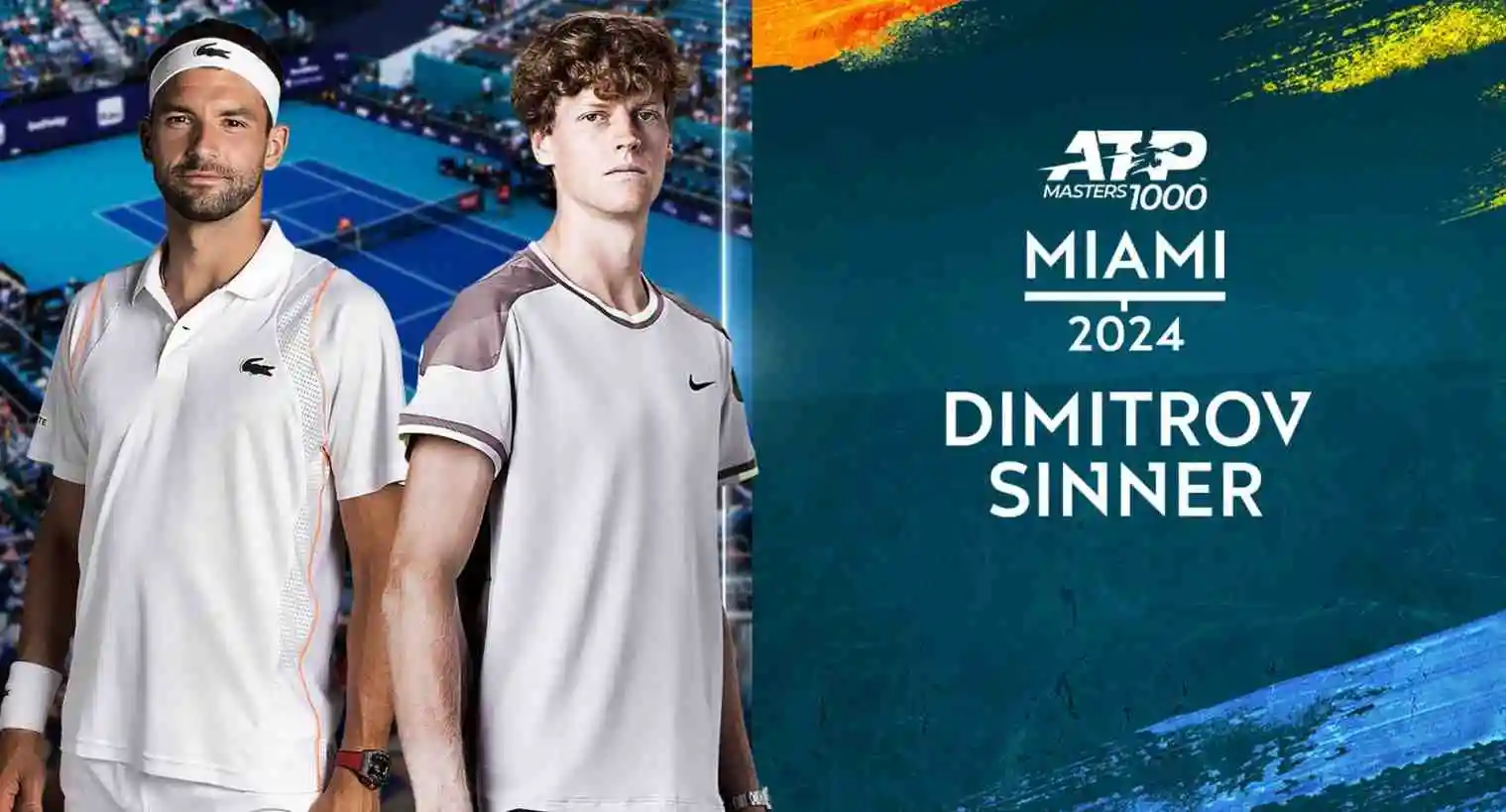 Tennis ATP Miami 2024 🎾 Finale Sinner - Dimitrov in diretta esclusiva su Sky Sport e NOW 
